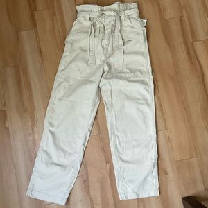 Urban Outfitters BDG paper bag tie front pants size XS